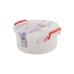 Set 4 cutii din plastic pentru depozitarea alimentelor, stivuibile, pentru microunde