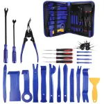Trusă pentru demontare interior auto, 38 piese, cu extractori radio și husă