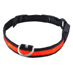 Zgardă LED luminoasă pentru câini, mărimea S, roșie, 3 moduri de iluminare