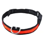 Zgardă LED luminoasă pentru câini, mărimea S, roșie, 3 moduri de iluminare