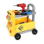 Banc de lucru pentru copii tip autobuz, cu sunete, lumini si 38 accesorii