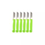 Set 6 cuțite de masă compacte din inox cu mâner din plastic, 17,5 cm