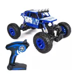 Masina off-road cu telecomanda 2.4GHz, 4x4, scara 1:18, reincarcabila, albastra