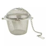 Infuzor pentru ceai si condimente tip minge din inox, 11 cm, Perfect Home