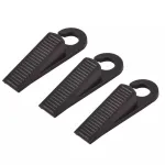 Set 3 opritoare pentru ușă antiderapante din plastic, 9 x 2,5 cm