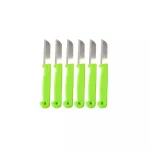 Set 6 cuțite pentru legume din inox, cu mâner ergonomic din plastic