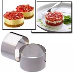 Set inele pentru formarea alimentelor din inox, rotunde, 3 piese (6/8/10 cm)