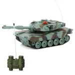 Tanc militar cu telecomandă A1M2, reîncărcabil, efecte luminoase și sonore, scara 1:32