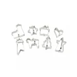 Formă de decupat biscuiți festivă din inox 7 cm, pentru Crăciun și Paște, 1 buc