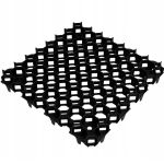 Grilă pentru parcare și terasamente 50x50x4 cm, 1000 t/mp, neagră