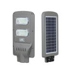 Lampă stradală LED solară 40W cu senzor de mișcare, timer și telecomandă