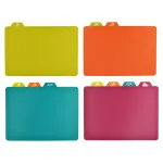 Set 4 plăci de tăiat colorate cu simboluri, pentru separarea alimentelor