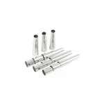 Set 12 forme conice pentru rulouri de cremă din tablă cositorită, Perfect Home