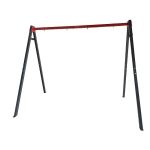 Suport metalic dublu pentru leagăn de exterior, 150 kg, cu 4 cârlige