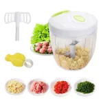 Tocător manual pentru legume, fructe și carne cu recipient, 5 lame inox