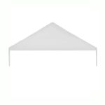 Acoperiș de schimb pentru cort 12x6 m, PVC ignifugat 480 g/mp, alb, prindere cu scai