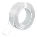 Bandă dublu adezivă Nano Tape transparentă, reutilizabilă, 30 mm x 3 m, 1 mm