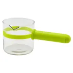 Pahar pentru turnare 350 ml din sticla termorezistenta, cu maner