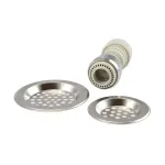 Set extensie pentru robinet și sită de scurgere din inox, pentru chiuvetă