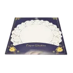 Set suport dantelă din hârtie pentru tort și platou, 36 cm, 12 bucăți