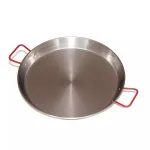 Tigaie pentru paella din oțel lustruit, 24 cm, cu mânere rezistente