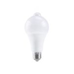 Bec E27 cu senzor de mișcare, 12W, lumină alb rece pentru hol și birou