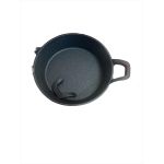 Mini soteu din fontă 18 cm pentru porții mici (defect: un mâner rupt)