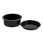 Set 2 inserții pentru friteuză cu aer cald, oțel antiaderent, 17–17,5 cm