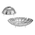 Sită de gătit cu abur din inox pliabilă, 21,5 cm, Perfect Home