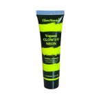 Vopsea UV neon galben GlowMania 25 ml, pe baza de apa, pentru body painting