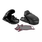 Set 2 capcane pentru șoareci din plastic, reutilizabile, ușor de curățat