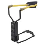 Prăștie cu suport pentru antebraț, corzi elastice și mâner ergonomic antiderapant