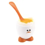 Suport pentru ou fiert cu lingură inclusă, design pui, Perfect Home