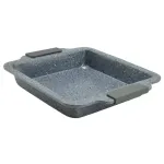 Tavă pentru cuptor antiderapantă cu mânere din silicon, 27 x 22,5 cm
