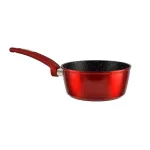 Cratiță antiaderentă 18 cm cu mâner ergonomic Perfect Home Metal Red Line