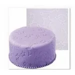 Foaie de textură din silicon 50x50 cm pentru marțipan și fondant, model decorativ