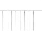 Instalatie de Craciun turturi meteori cu 288 LED multicolor, 8 tuburi 45 cm, 2,3 m