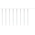 Instalatie de Craciun turturi meteori cu 288 LED multicolor, 8 tuburi 45 cm, 2,3 m