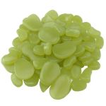 Pietricele fosforescente decorative Glow verde lemon, 100 g, pentru decor interior-exterior