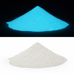 Pigment fosforescent turcoaz aqua, pudră luminescentă 50 g pentru vopsea și rășini