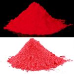 Pigment rosu fluorescent UV neon, reactiv la lumina neagra, 100 g