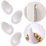 Set 3 cuiere autoadezive din plastic, pentru baie și bucătărie, 5 cm