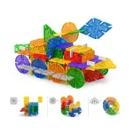 Set blocuri de construcție STEAM multicolor, 218 piese, cu borcane