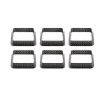 Set 6 forme pătrate pentru prăjituri antiaderente, cu microperforații, 8 x 8 cm