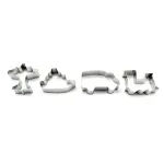 Set forme pentru decupat biscuiți cu vehicule, din oțel inoxidabil (4 buc)