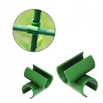 Set 6 conectori T pentru araci de sustinere 16 mm, plastic verde