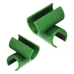 Set 6 conectori T pentru araci de sustinere 11 mm, plastic verde, Garden Plus