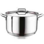 Oală din oțel inoxidabil Hascevher Anett 4,3L cu capac metalic, 22×12 cm