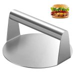 Presă din inox pentru hamburgeri și chiftele 14 cm, mâner ergonomic