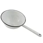 Strecurătoare emailată pentru paste, 18 cm, cu mâner lung Perfect Home